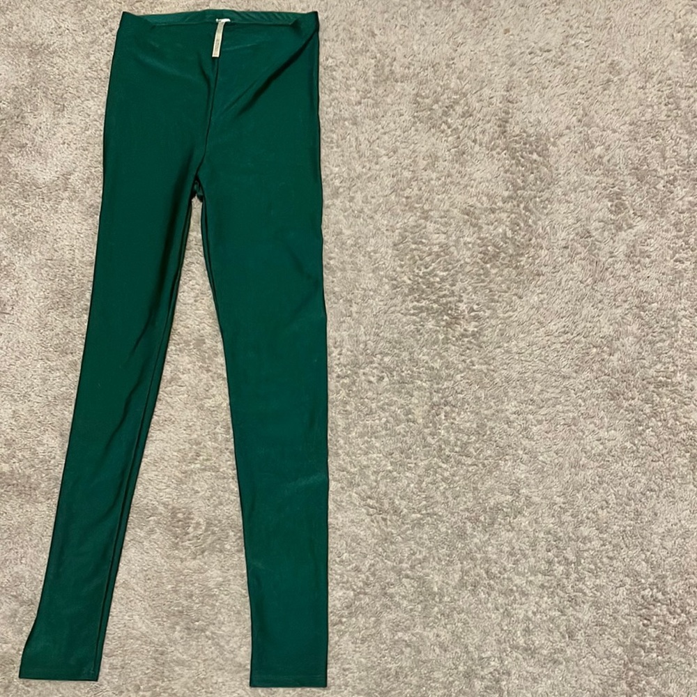 Ktoo USA Shiny Leggings Green Size Small
